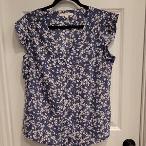 Fun 2 Fun Blue Floral Blouse